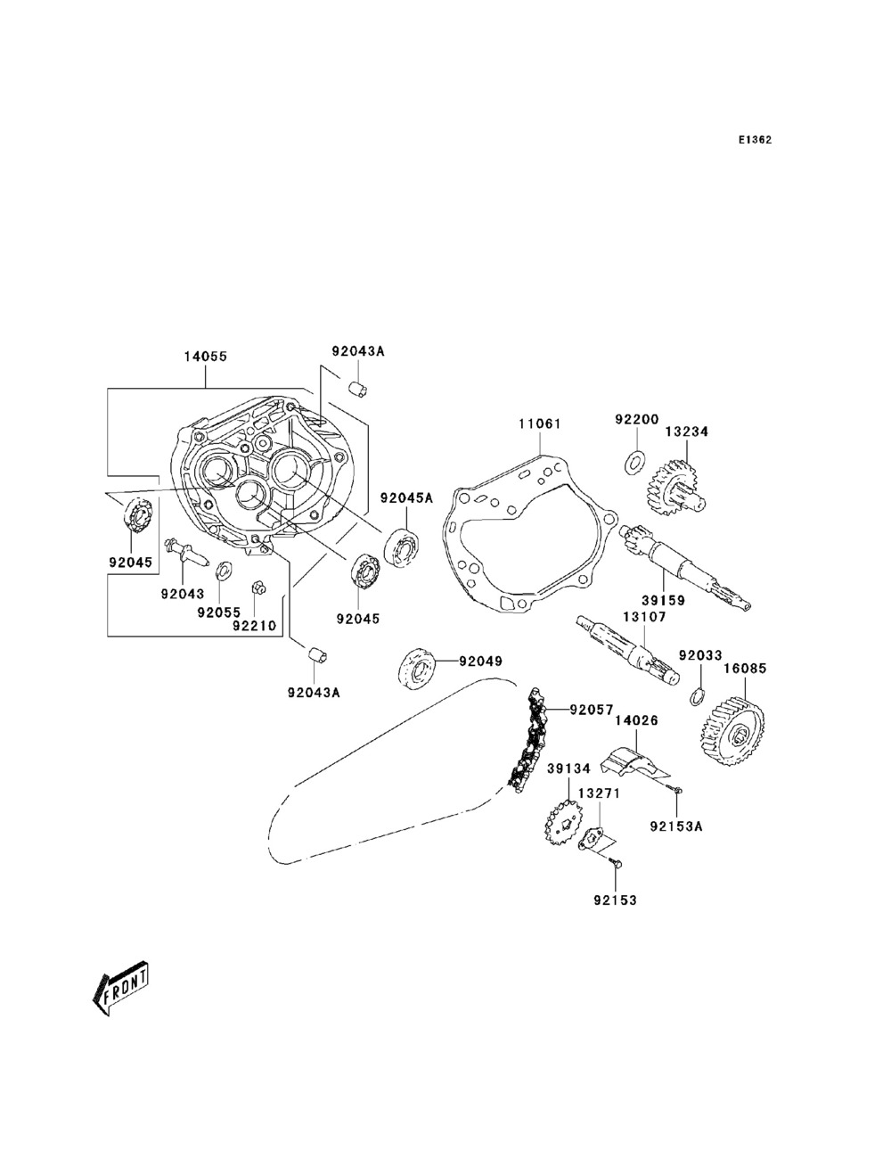 Gear change drum  shift fork(s)