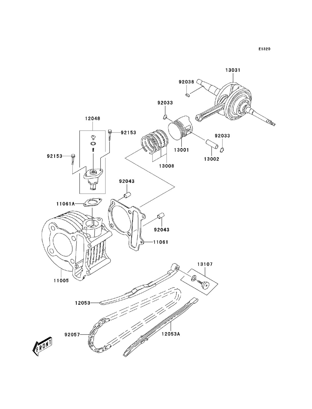 Crankshaft  piston(s)