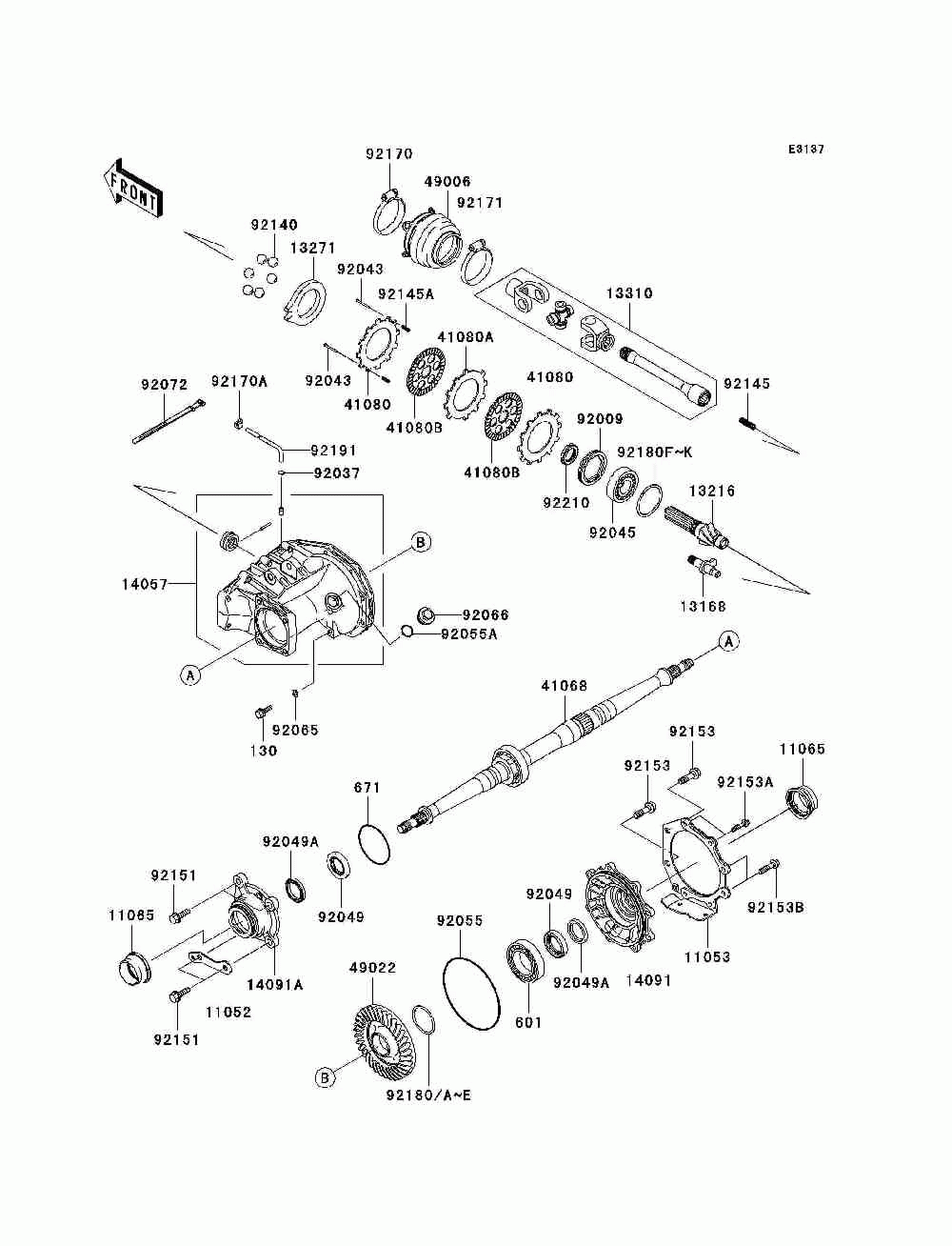 Drive shaft-rear