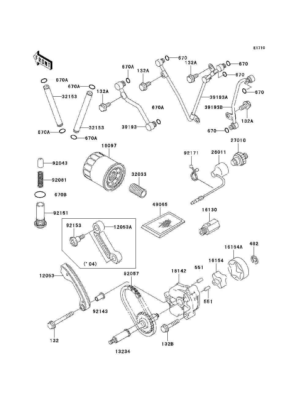 Oil pump  oil filter