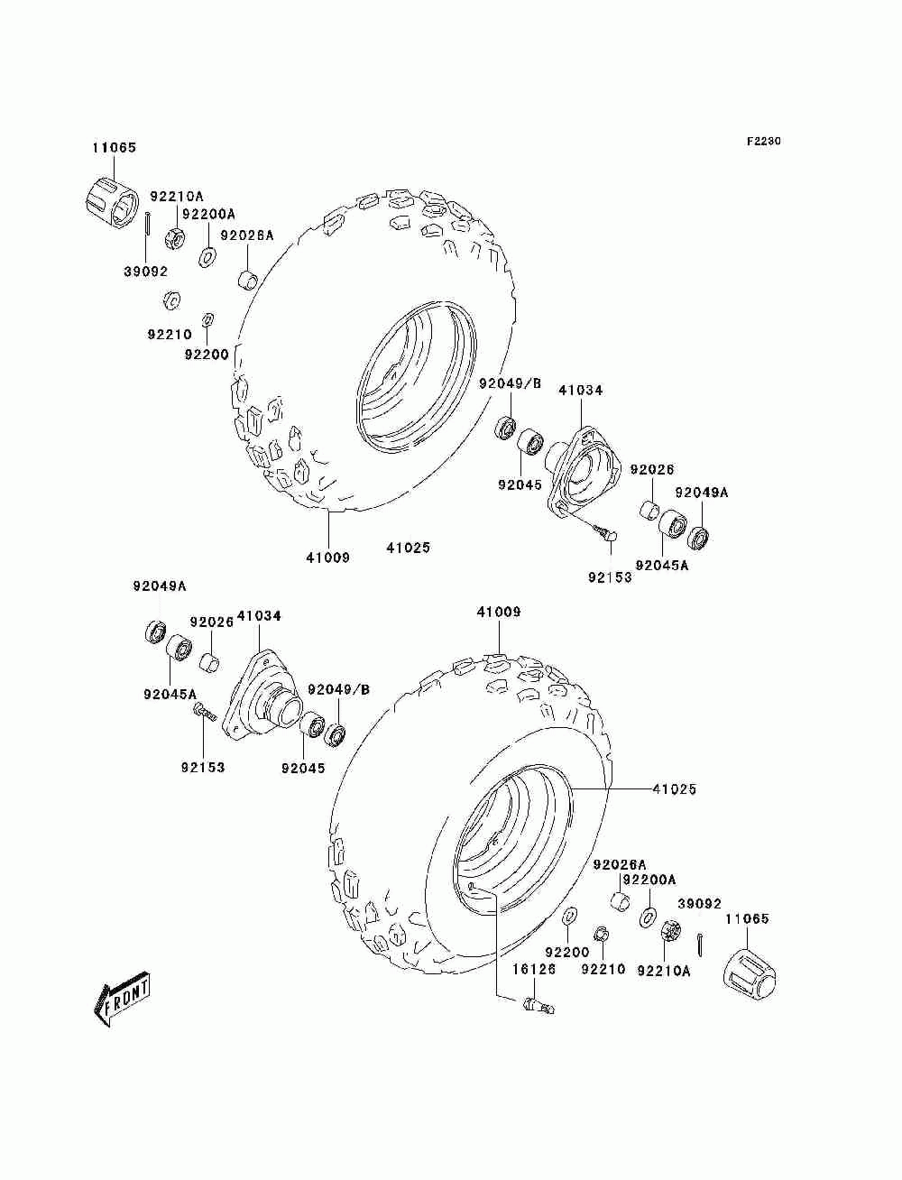 Front hub