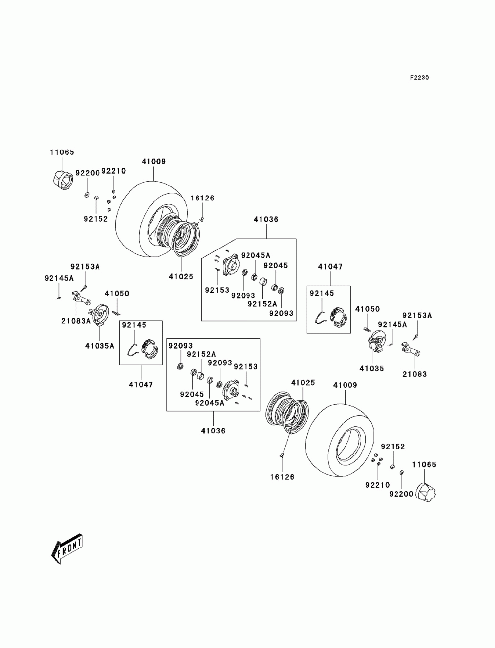 Front hub