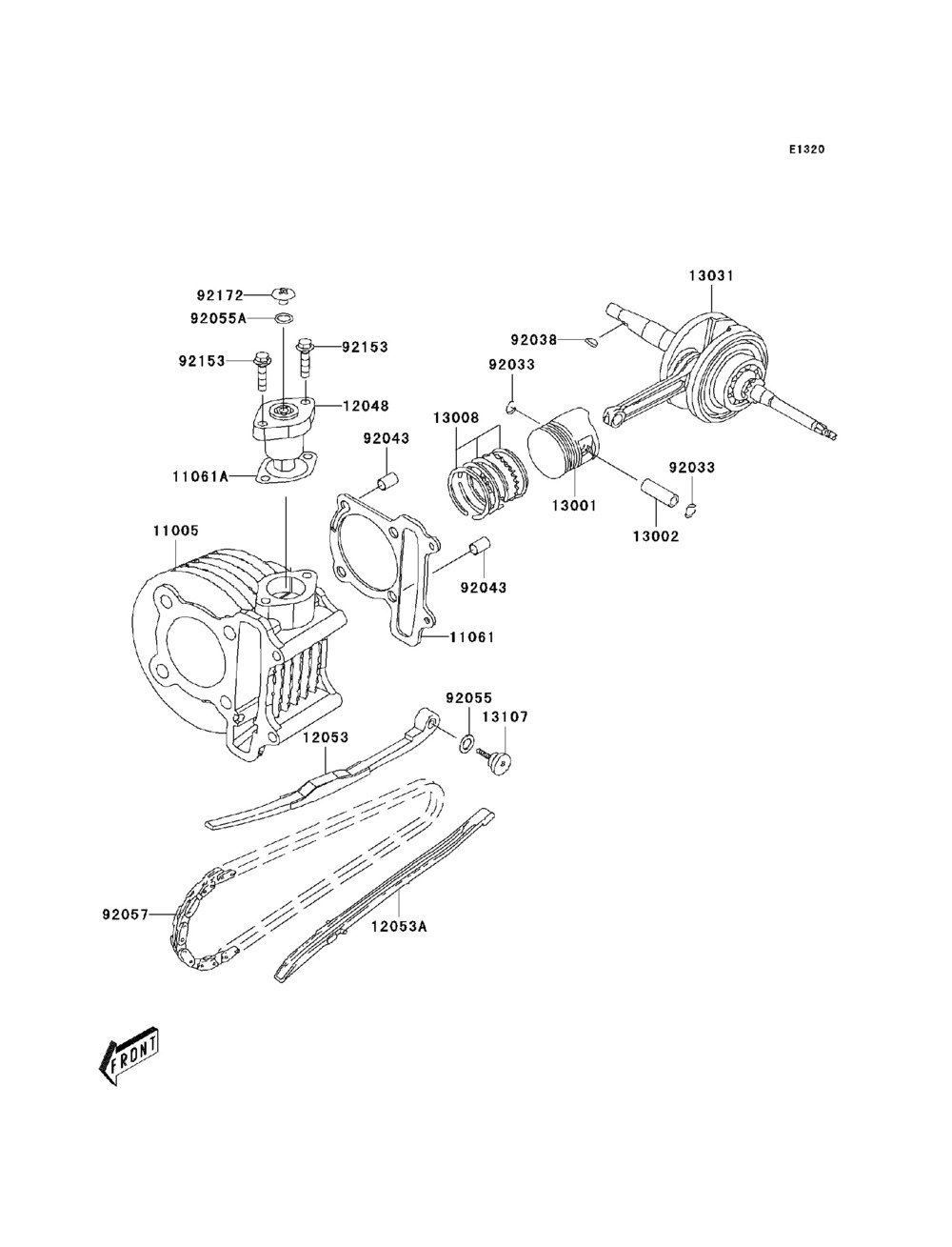 Crankshaft  piston(s)