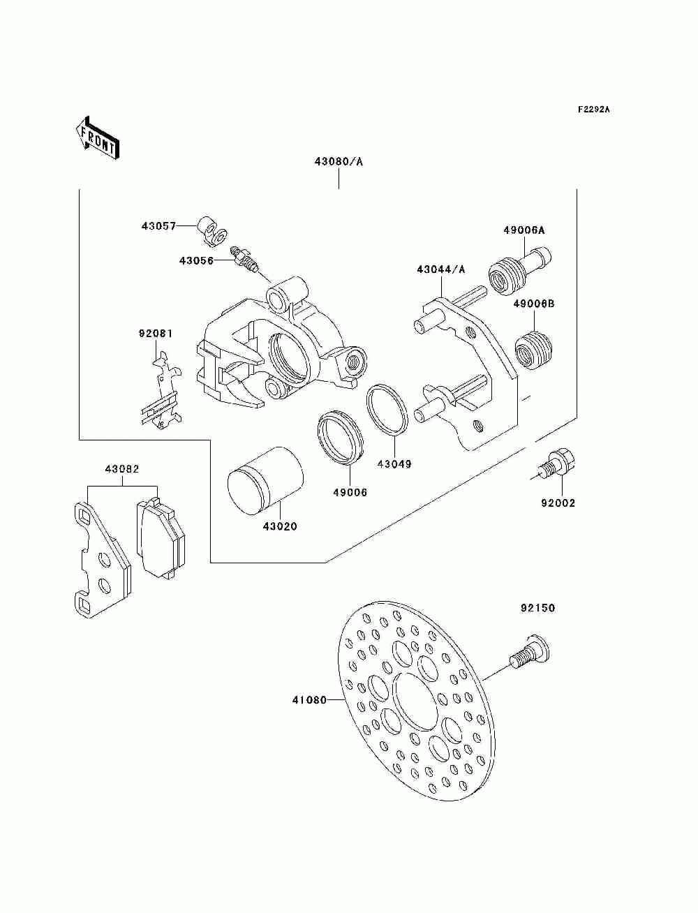 Front brake(ksf250-a18)