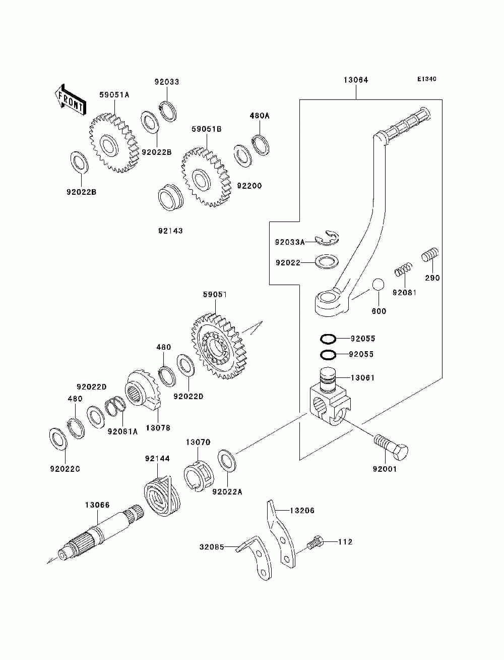 Kickstarter mechanism