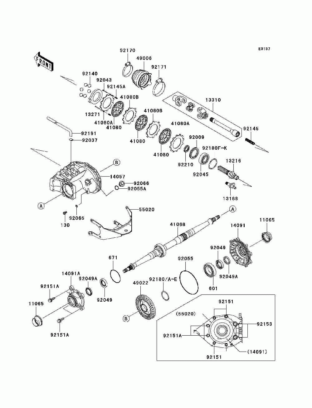 Drive shaft-rear