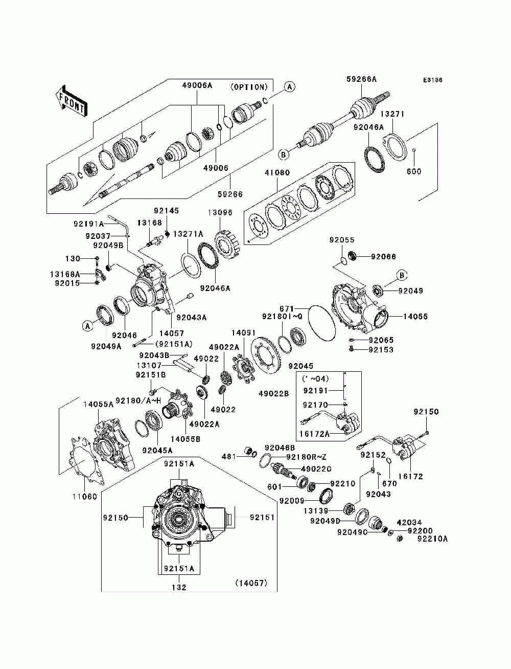 Drive shaft-front