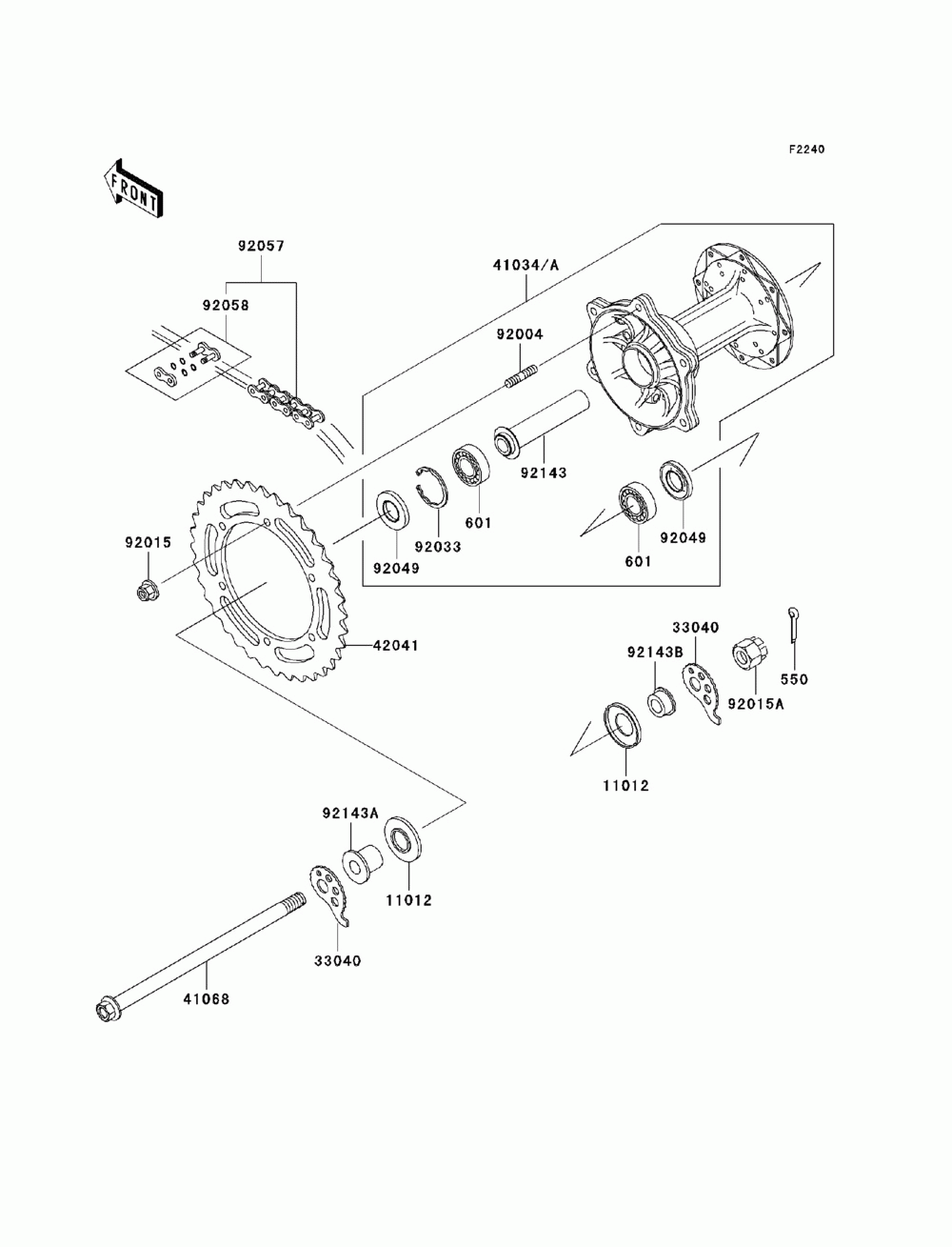 Rear hub