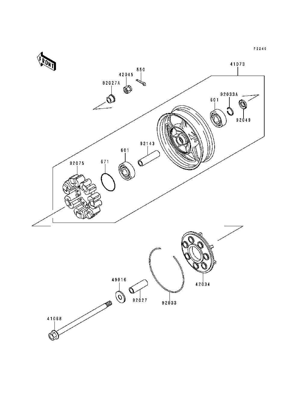 Rear wheel  chain