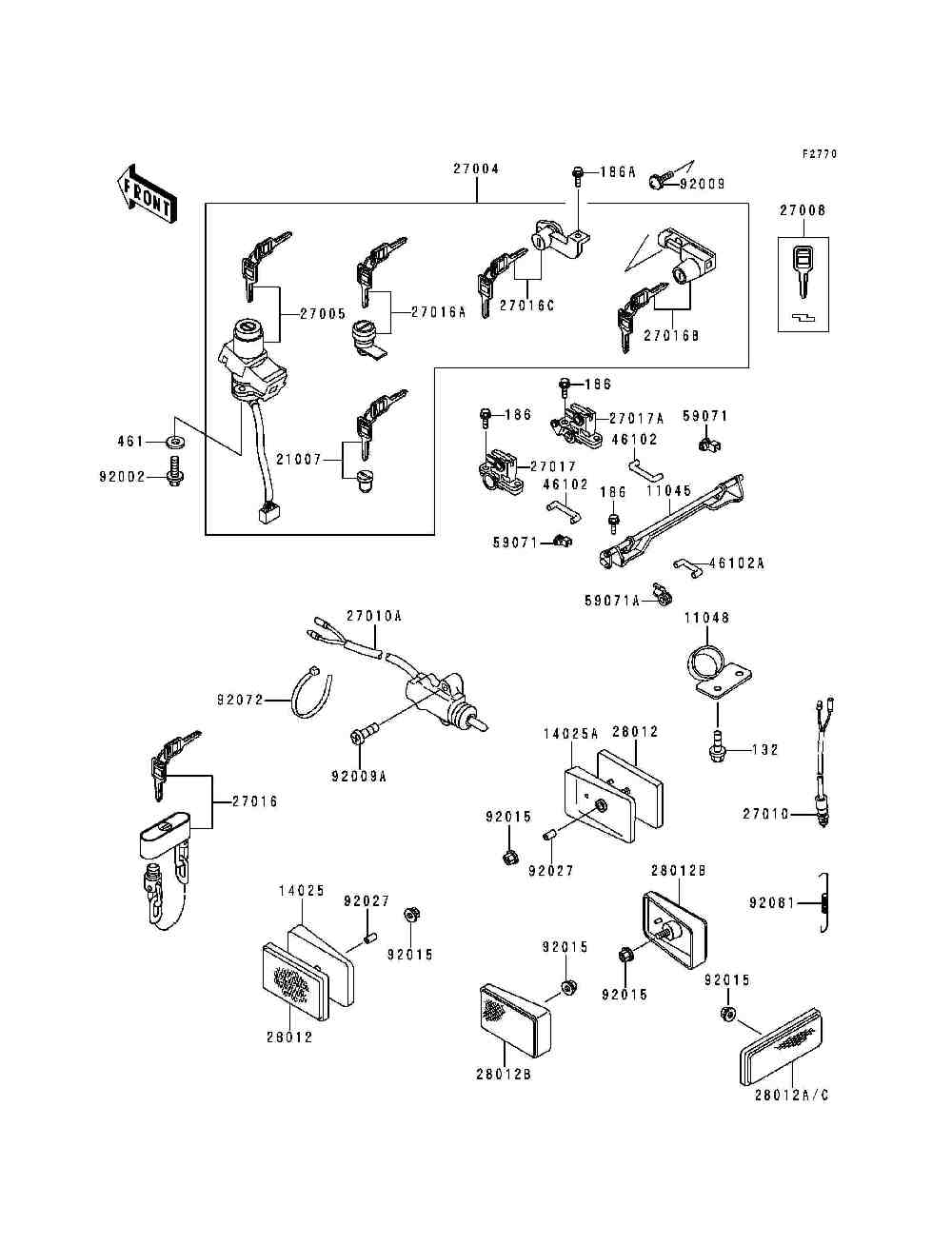 Ignition switch  locks  reflectors