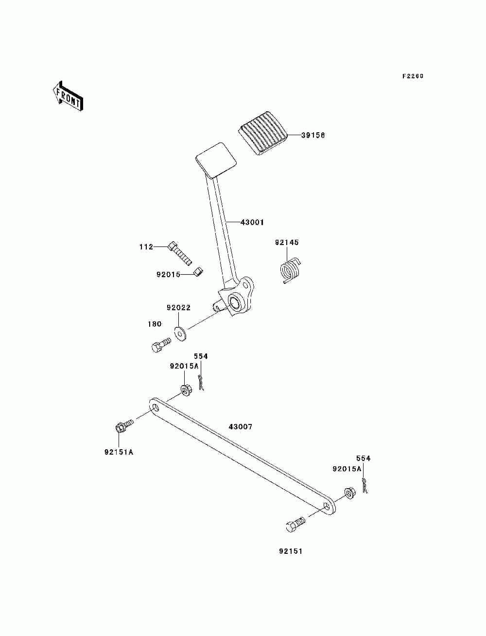 Brake pedal_torque link