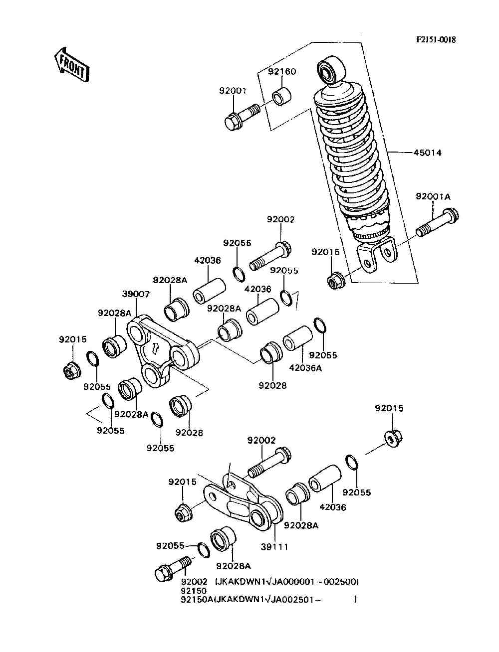 Suspension  shock absorber