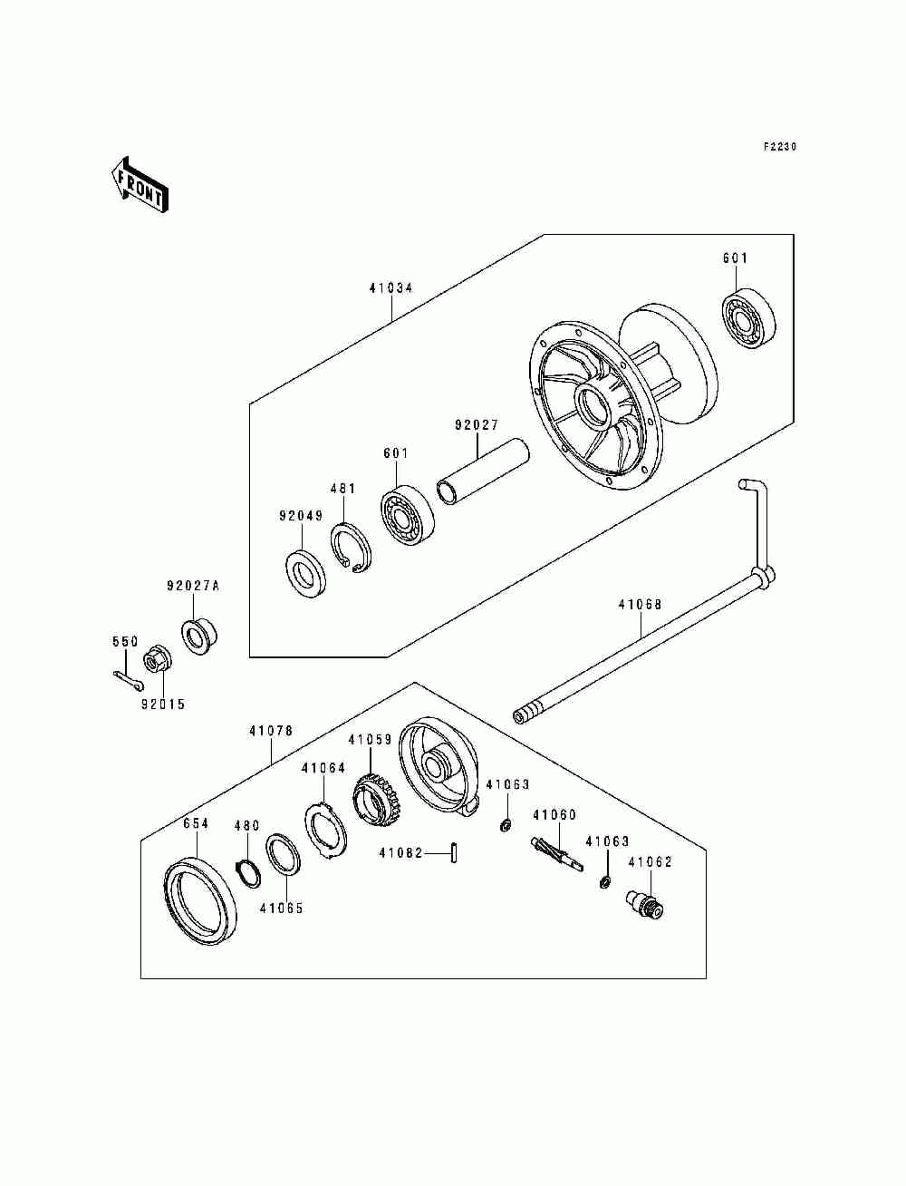 Front hub(kdx200-e4)