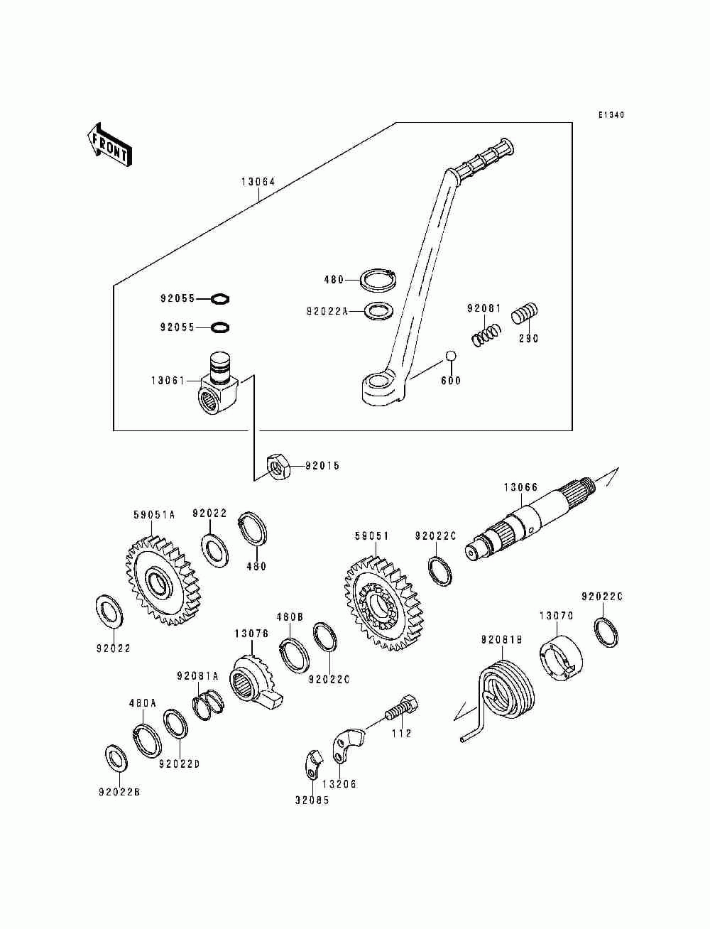 Kickstarter mechanism