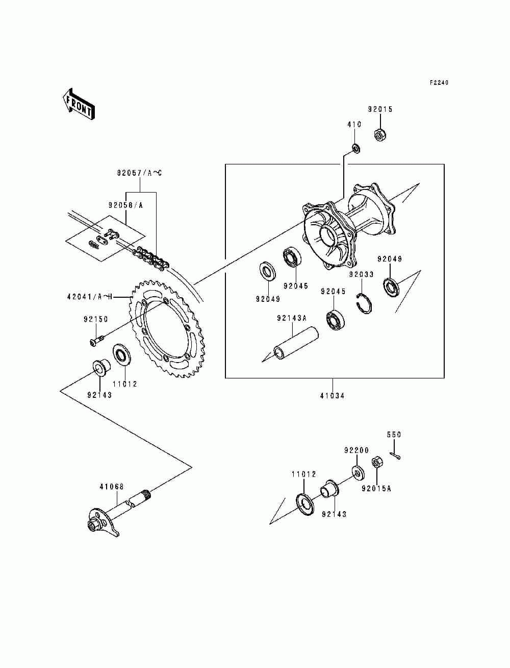 Rear hub