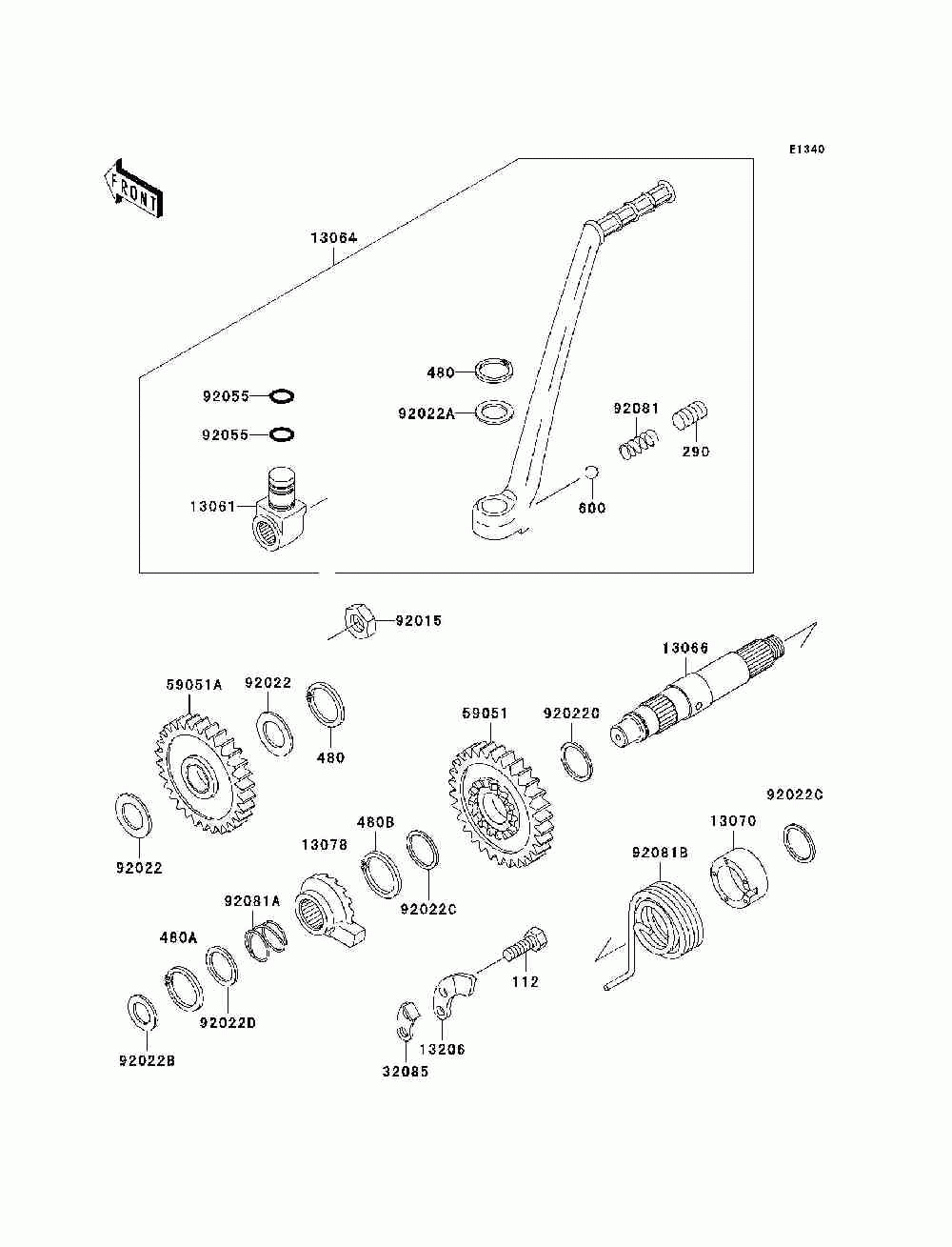 Kickstarter mechanism