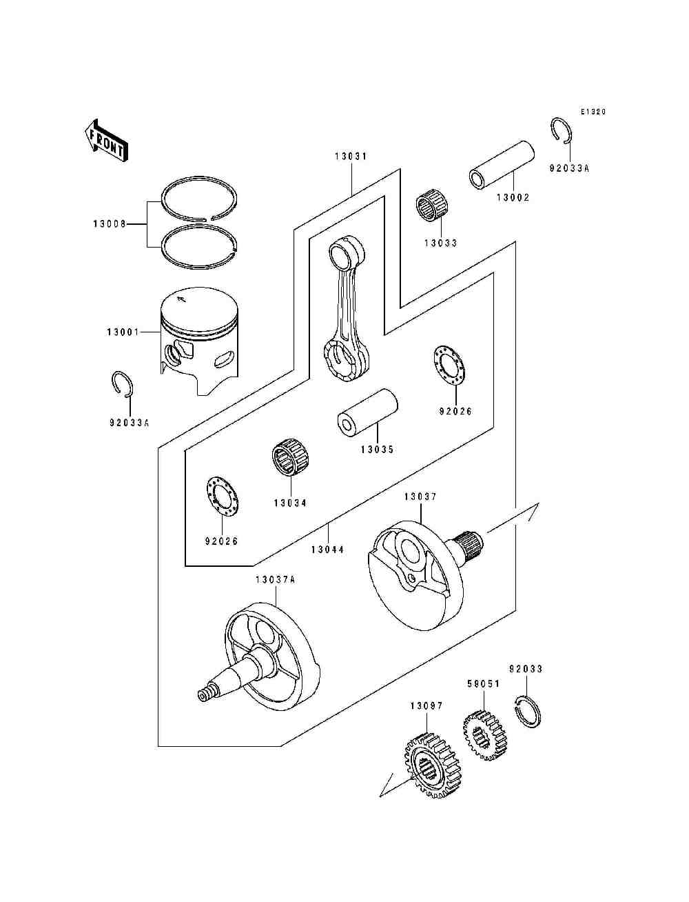 Crankshaft  piston