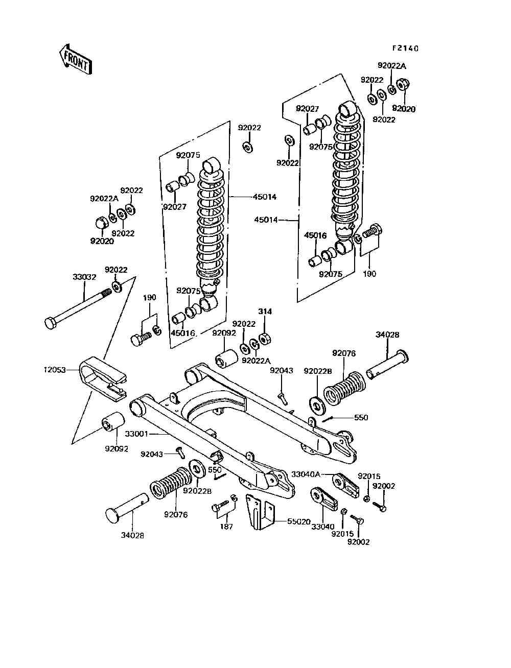 Swingarm  shock absorber