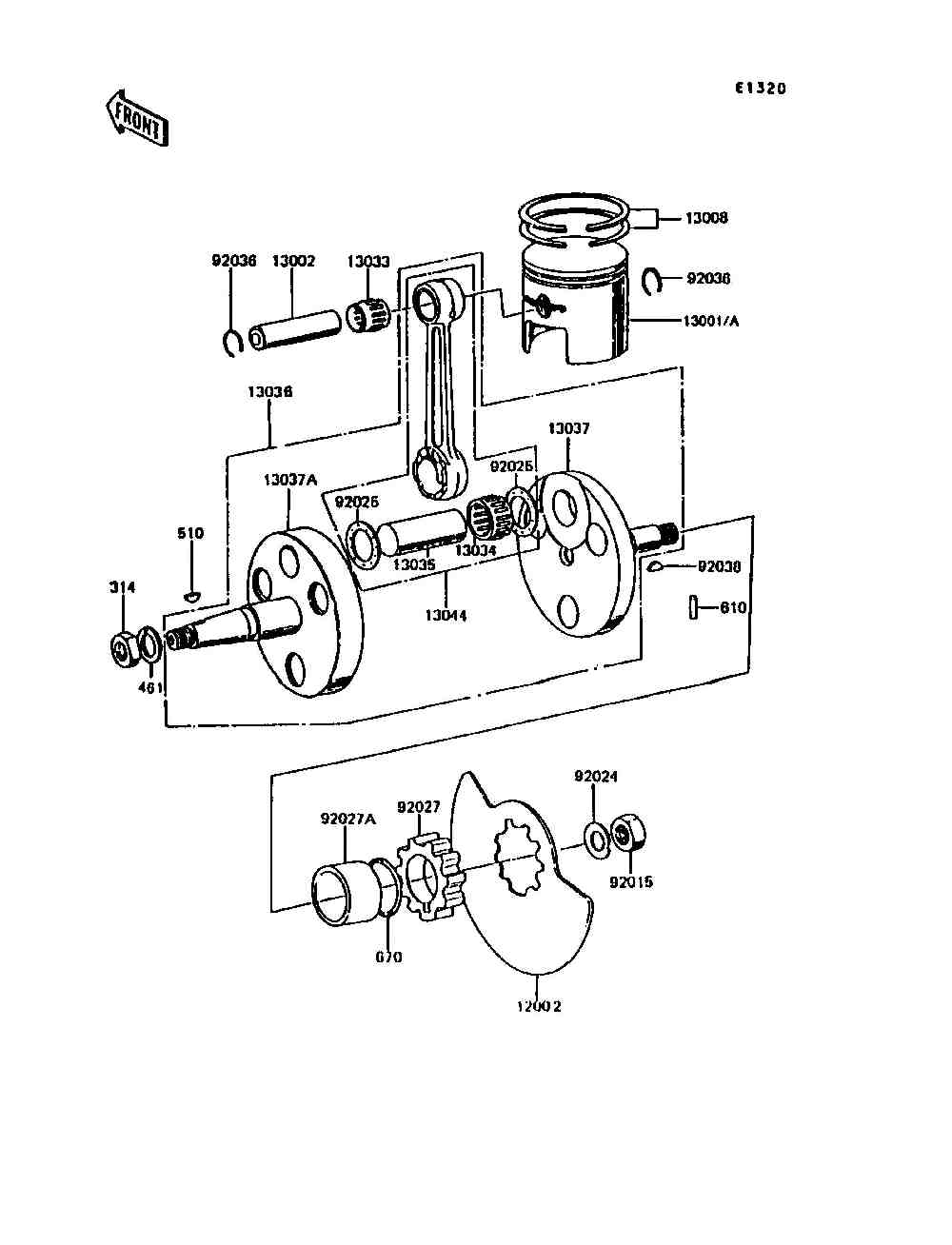 Crankshaft  piston(s)