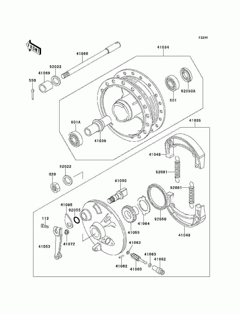 Front hub