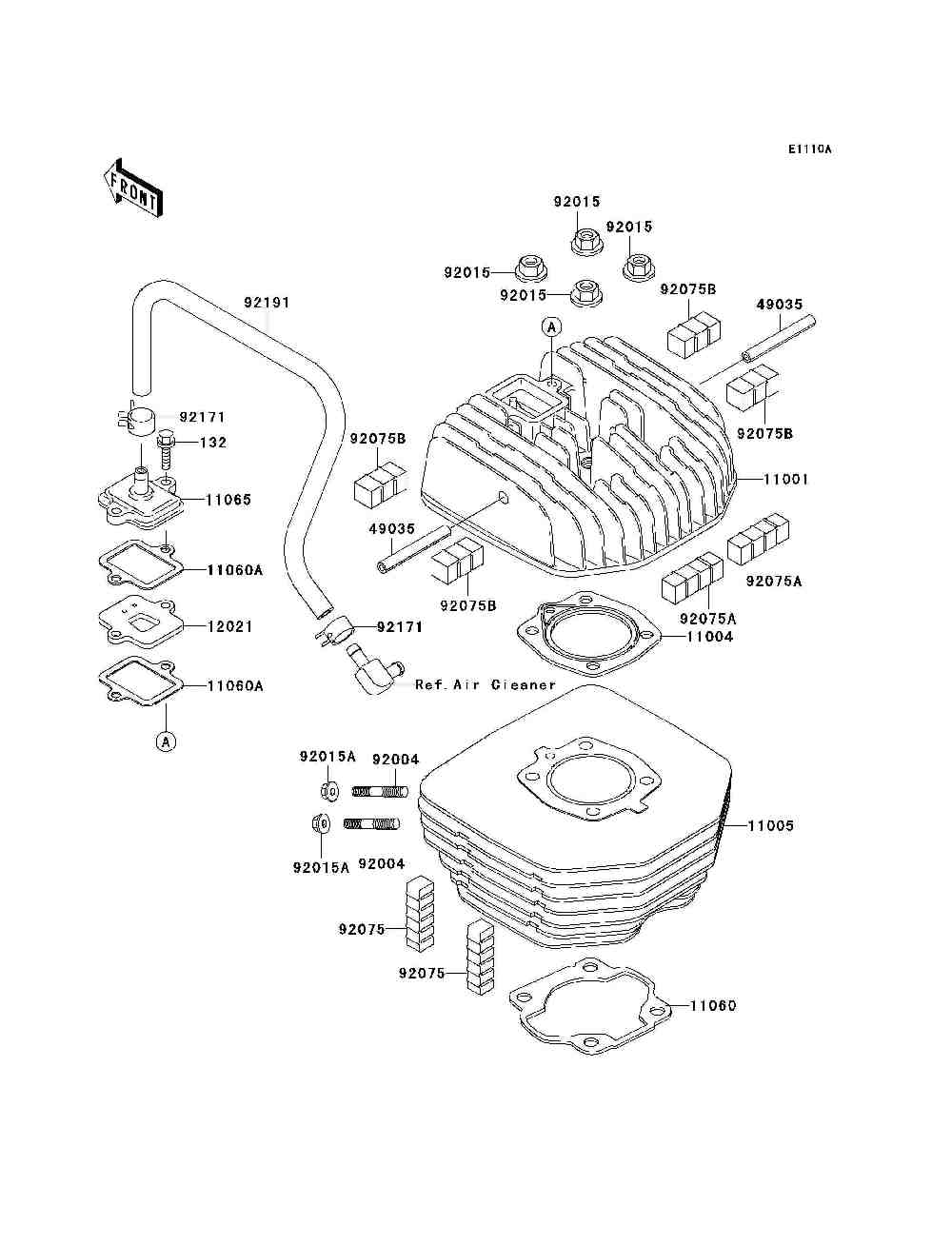 Cylinder head  cylinder(m8  m9)