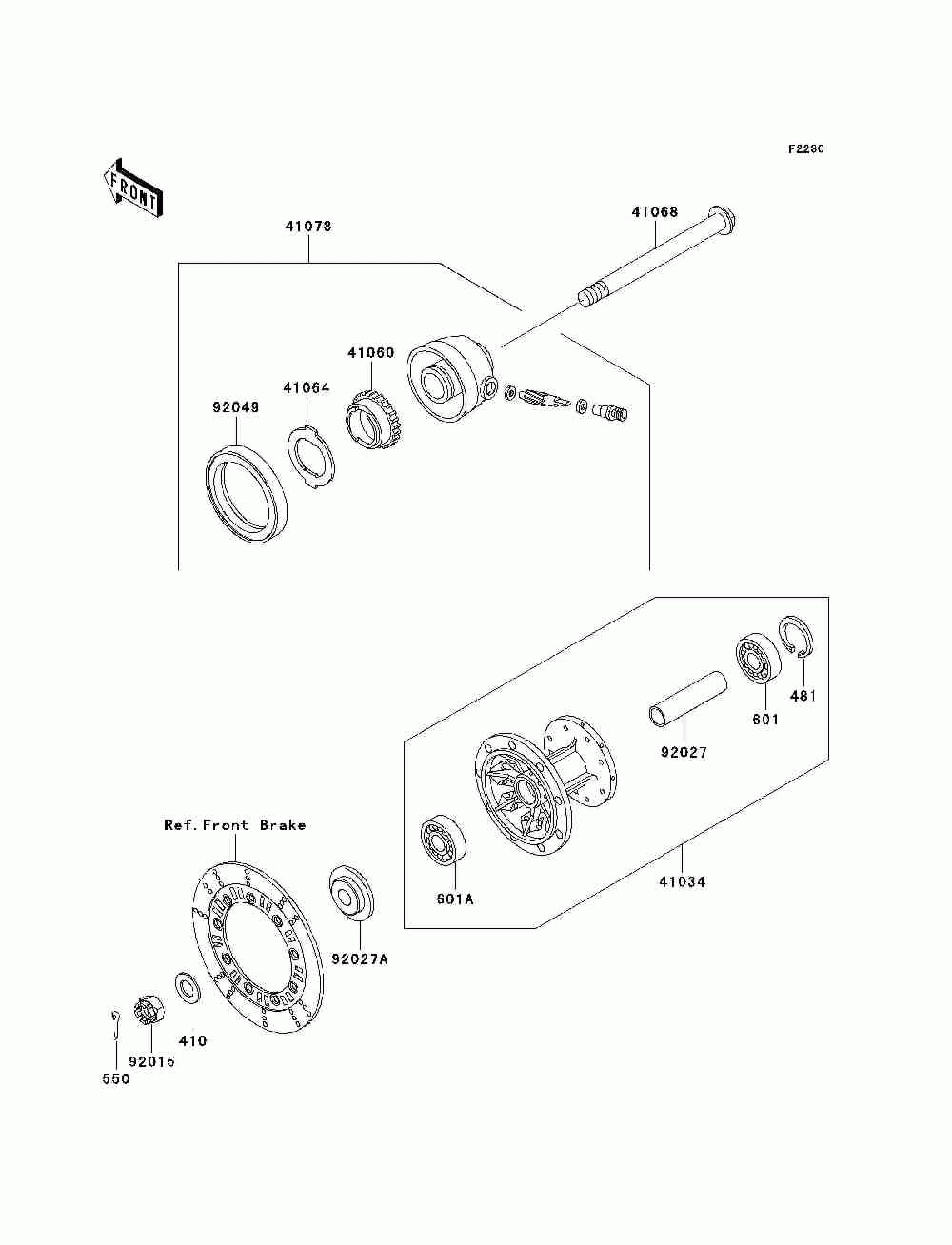 Front hub