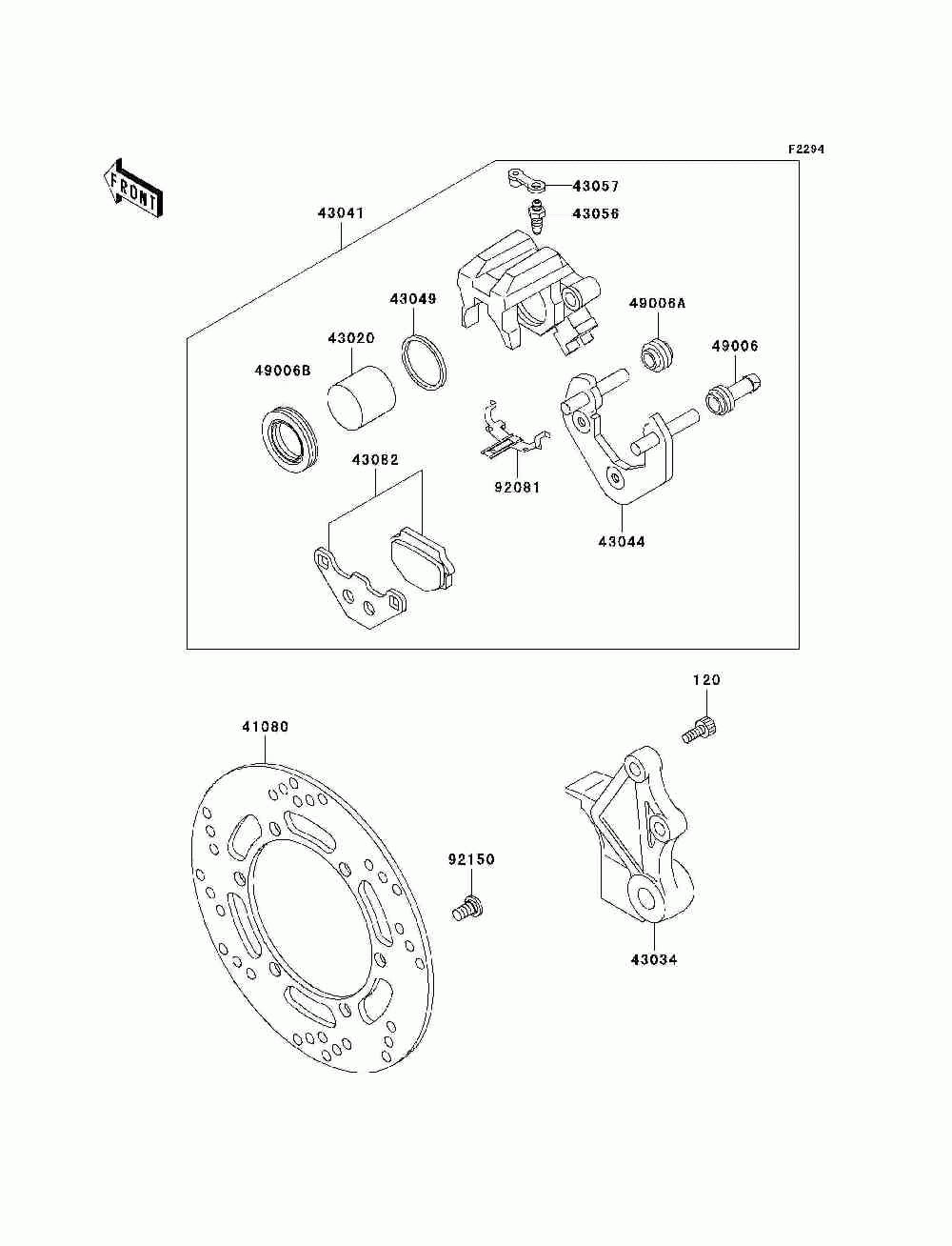 Rear brake(a15-a17)