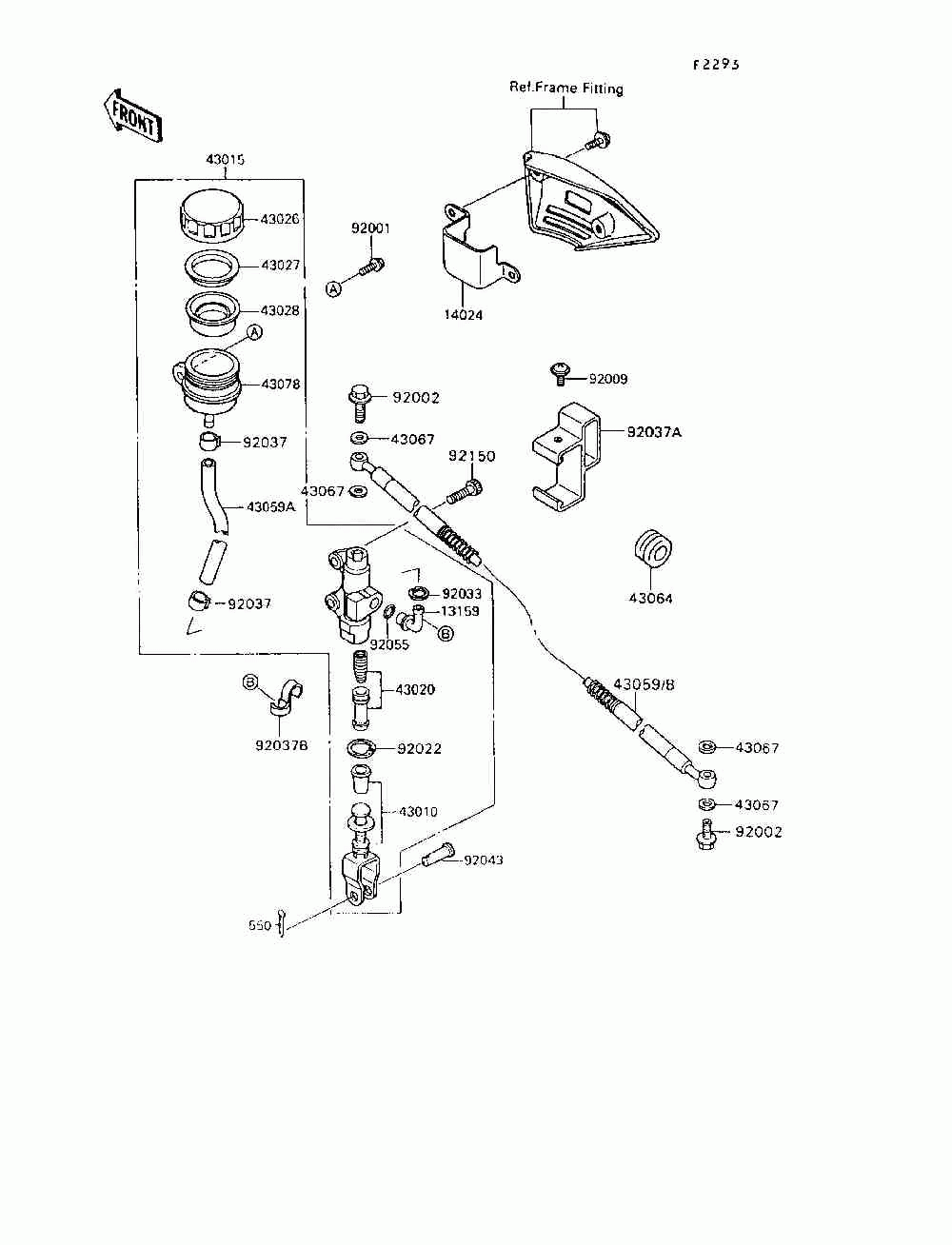 Rear master cylinder