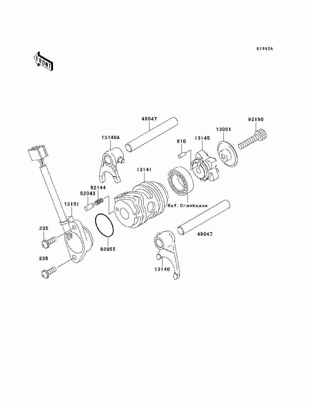 Gear change drum_shift fork(s)