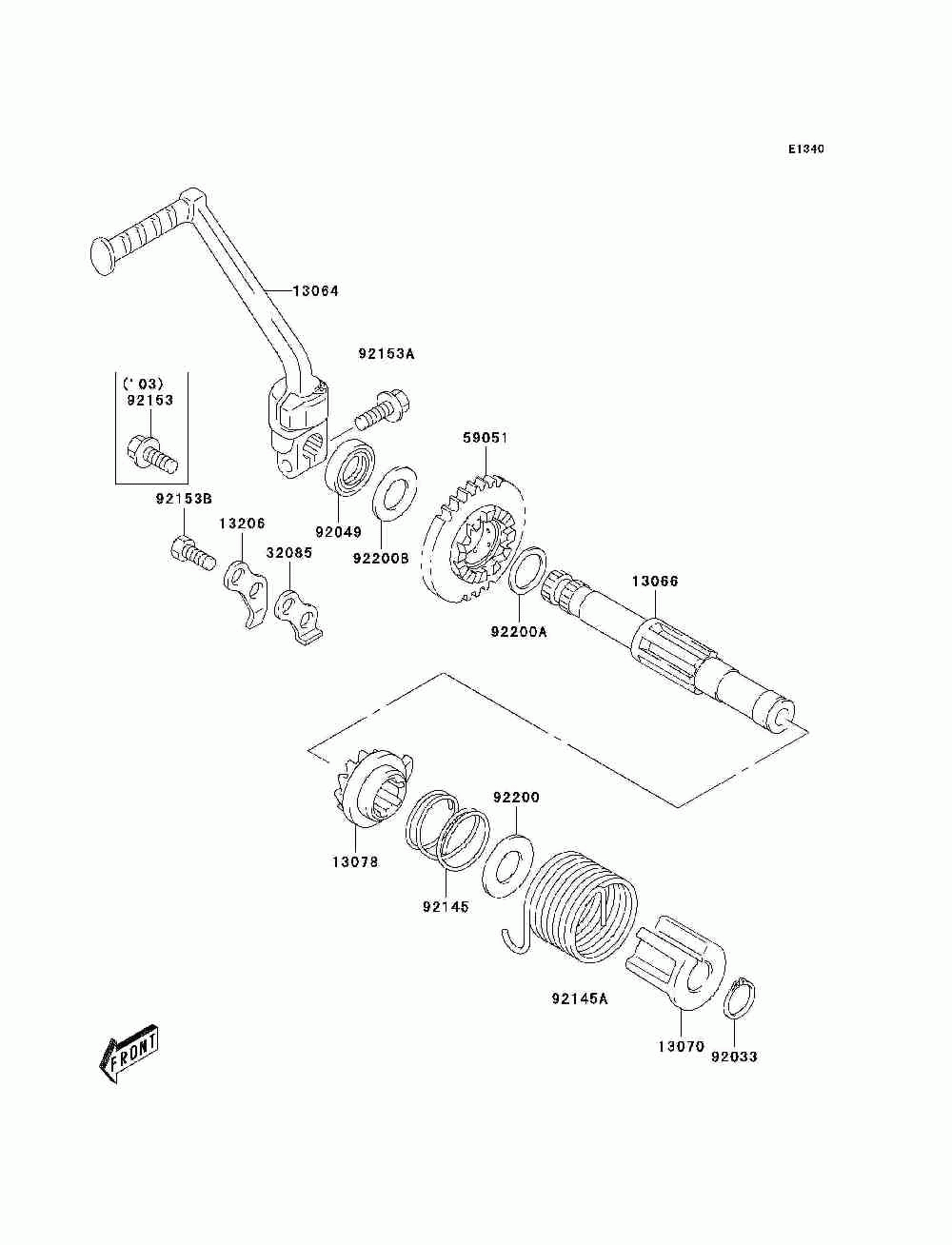 Kickstarter mechanism