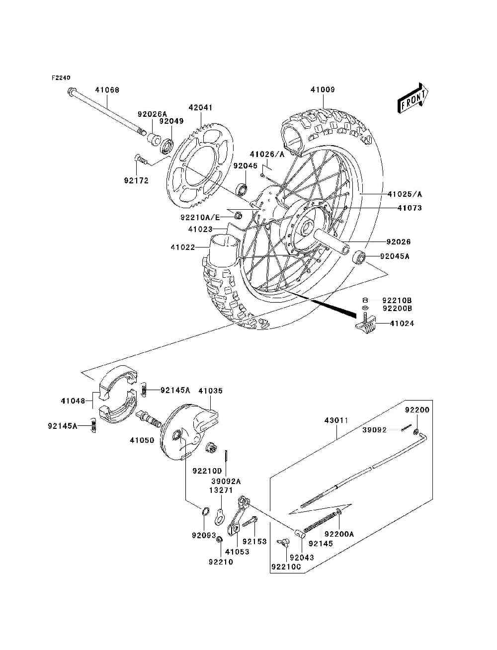 Rear hub(a1  a2)