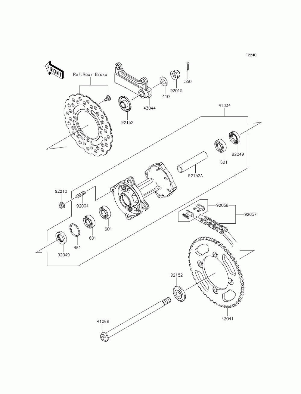 Rear hub