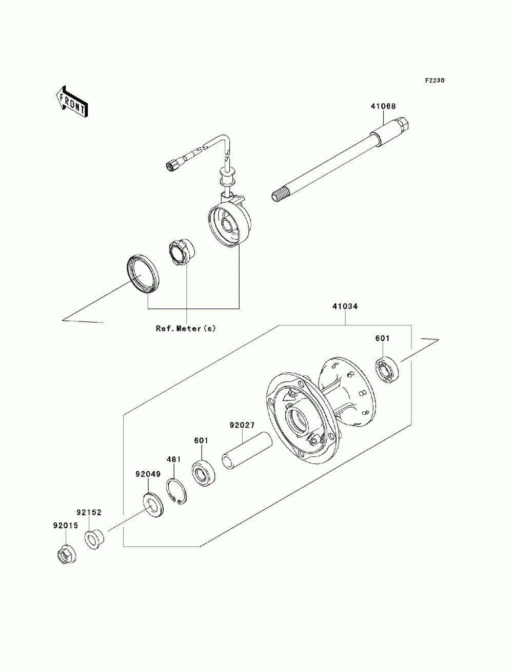 Front hub