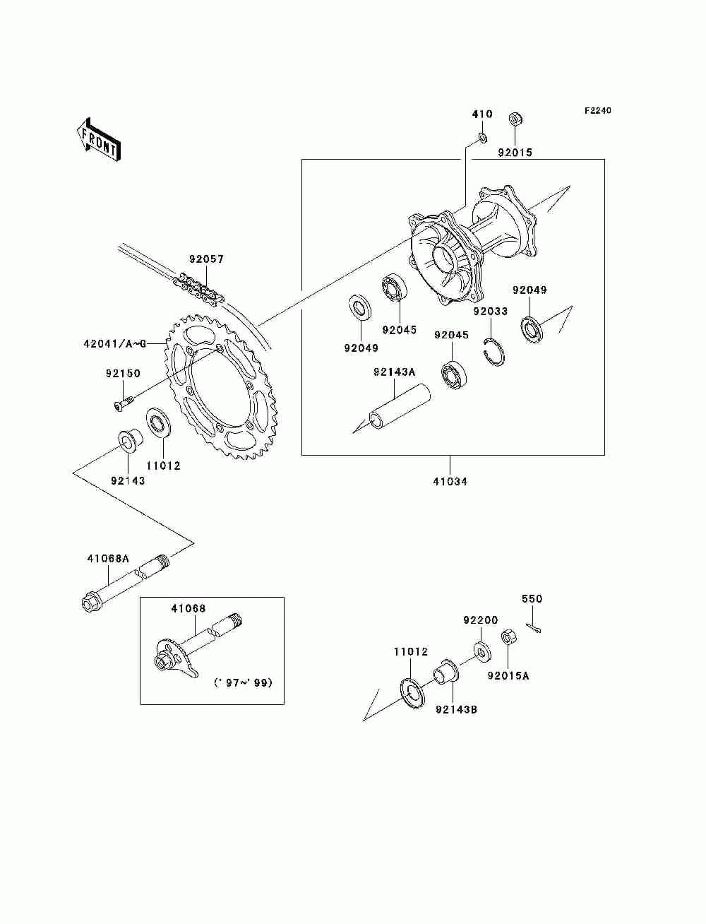 Rear hub