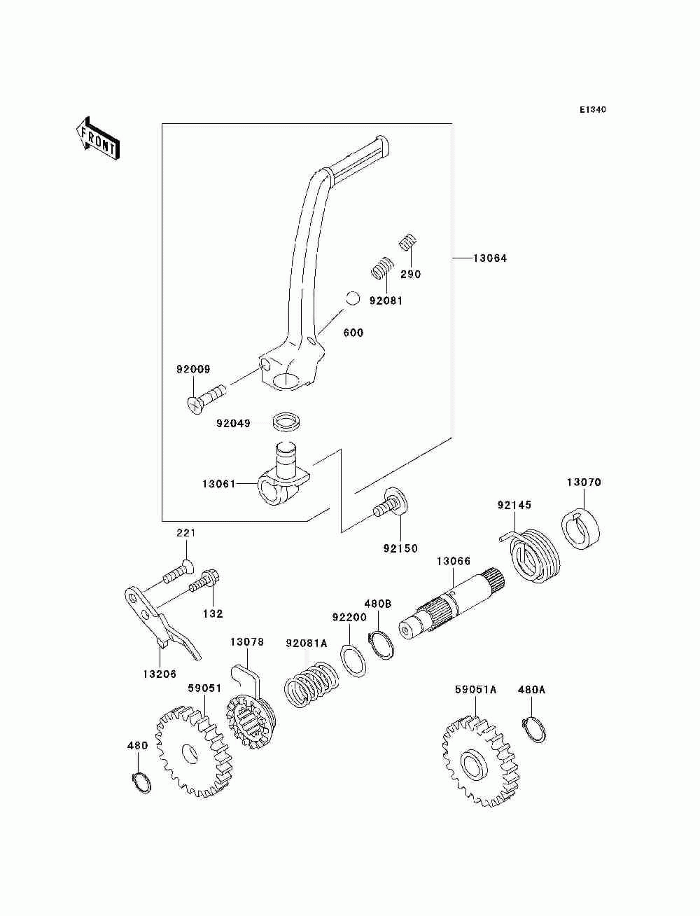 Kickstarter mechanism