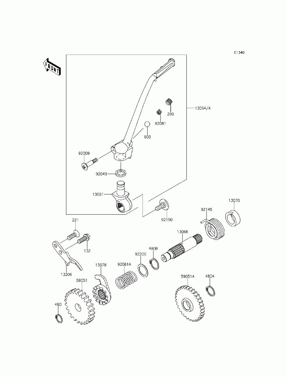 Kickstarter mechanism