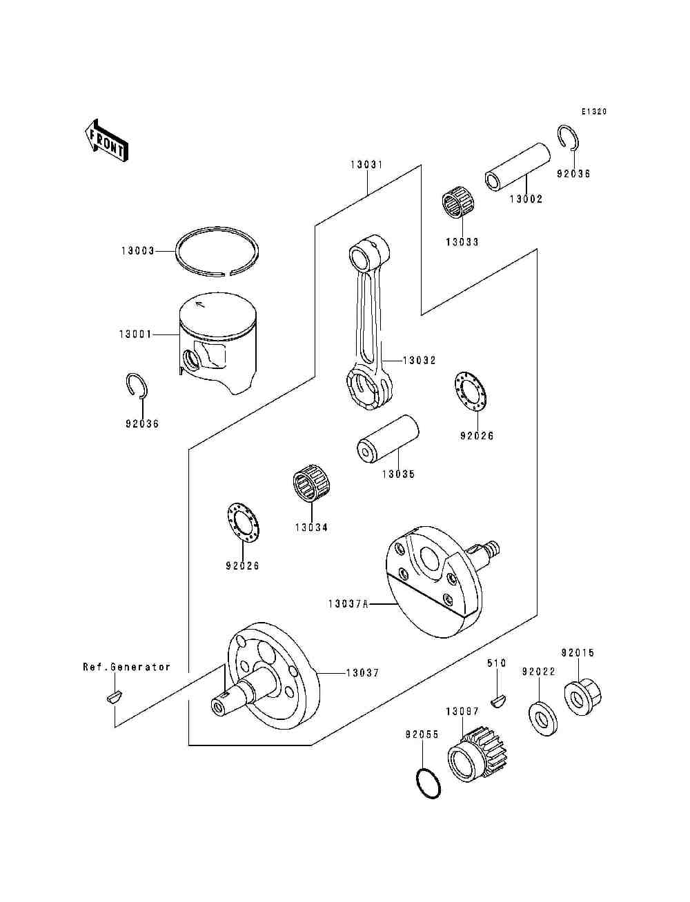 Crankshaft  piston(s)