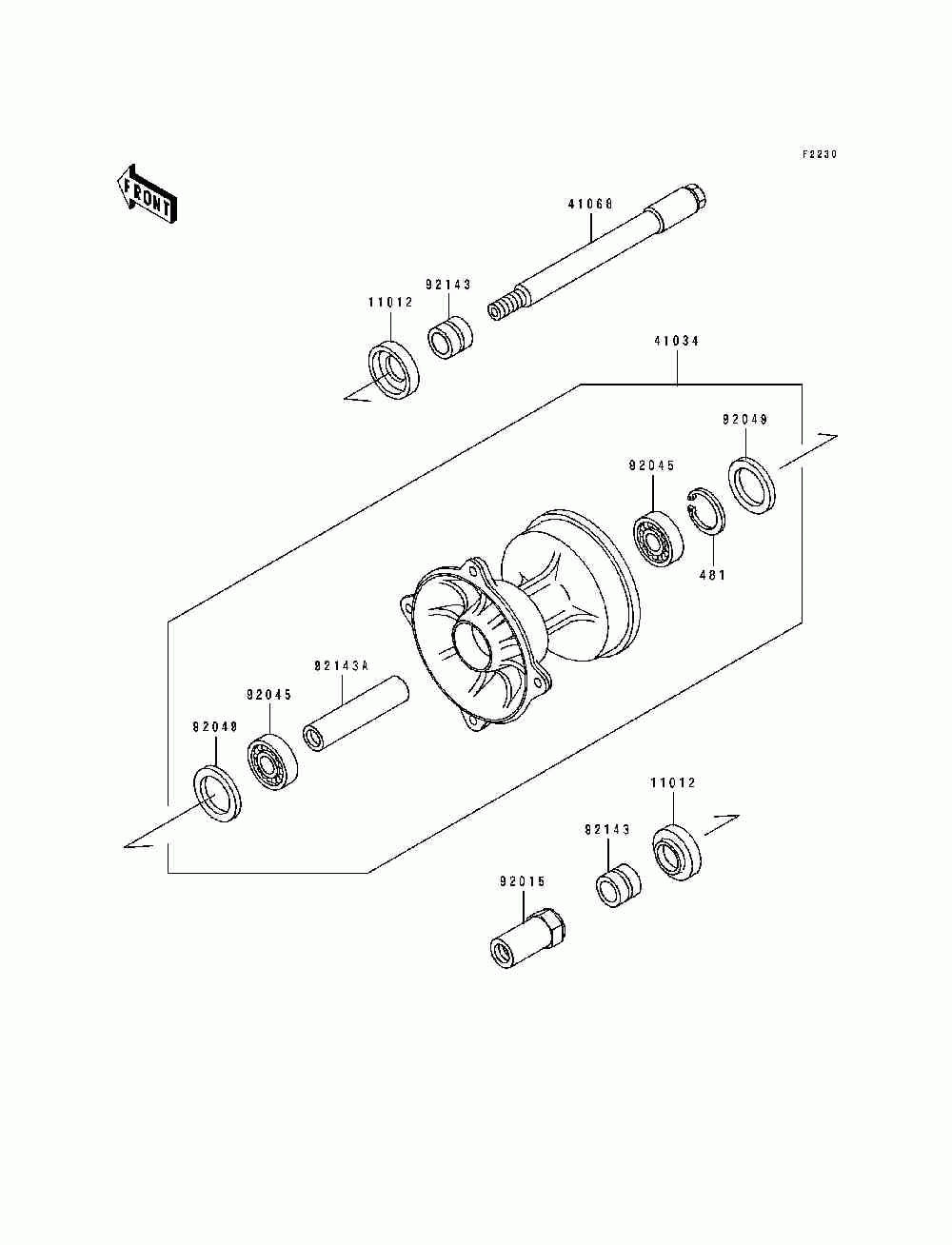 Front hub