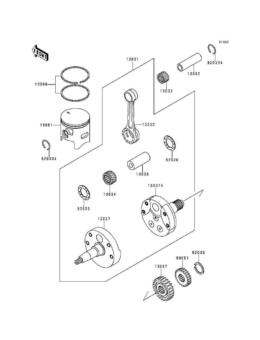 Crankshaft  piston(s)