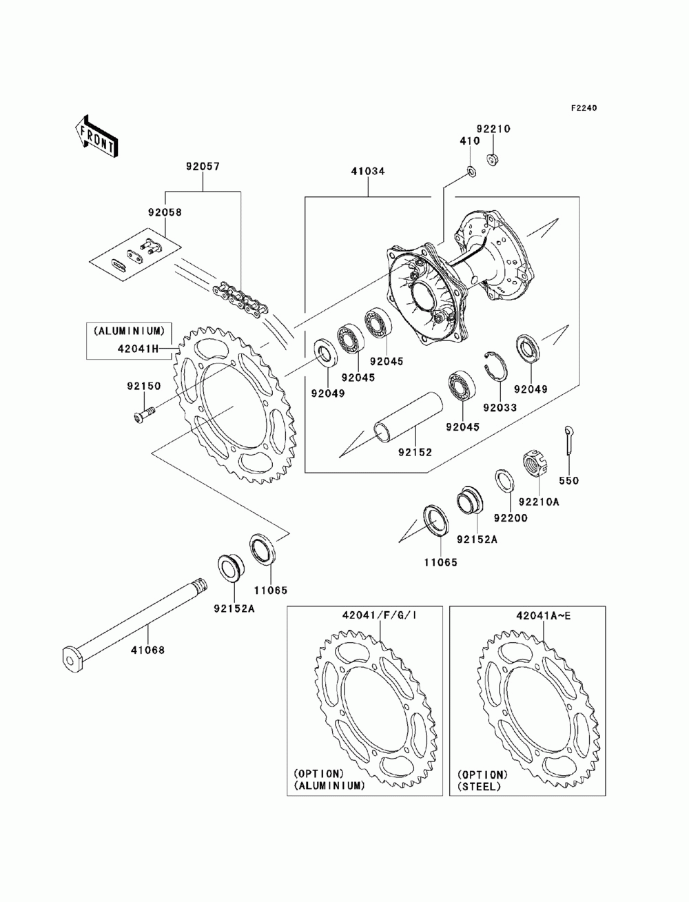 Rear hub