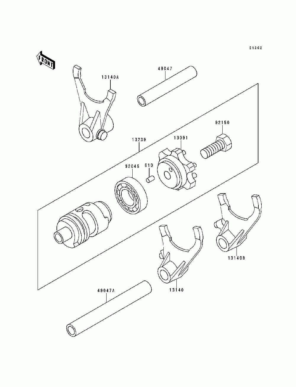 Gear change drum_shift fork(s)