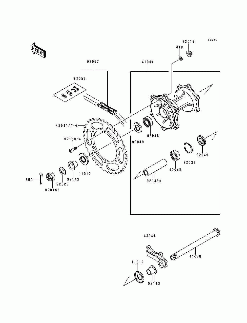 Rear hub