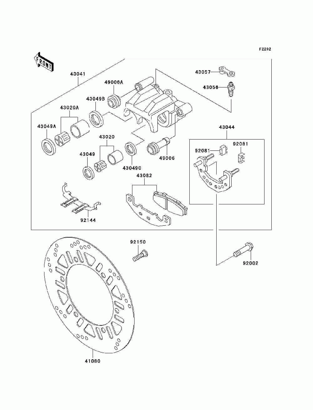 Front brake(f15-f17)