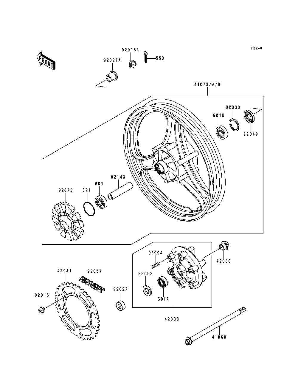 Rear wheel  chain