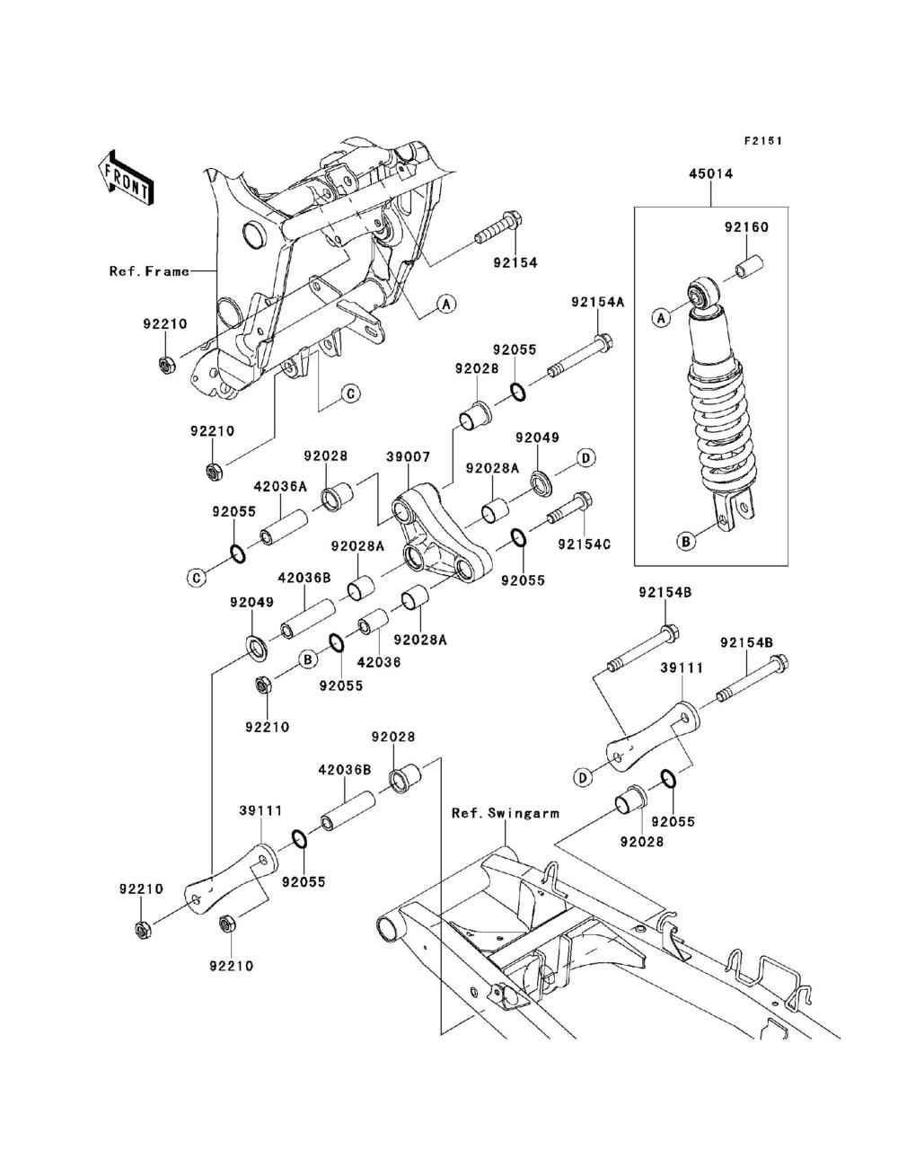 Suspension  shock absorber