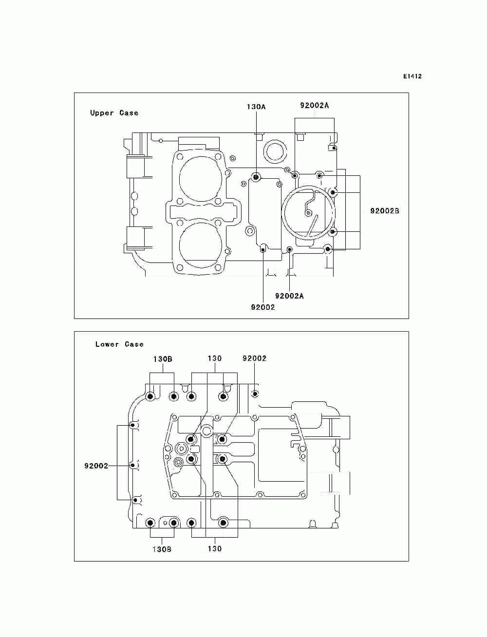 Crankcase bolt pattern