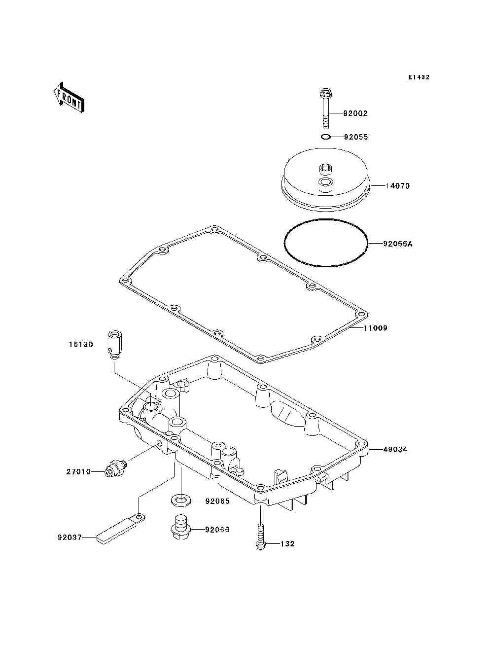 Breather cover  oil pan