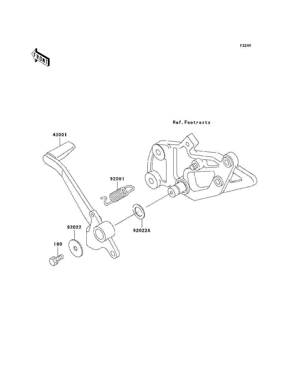 Brake pedal  torque link