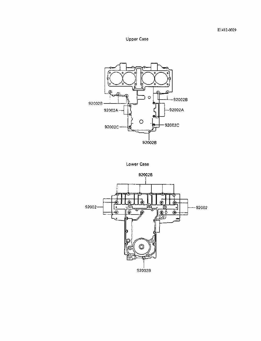 Crankcase bolt pattern