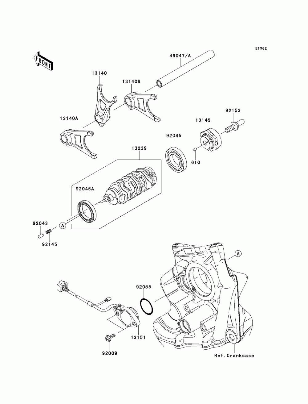 Gear change drum_shift fork(s)